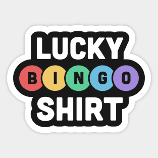 Lucky BINGO Shirt Sticker